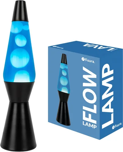 Miniatura 14 de Fisura - Lámpara de movimiento líquido de 15.5 pulgadas, cera roja, luz ambiental retro decorativa, luz nocturna para dormitorio, lámpara de magma