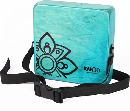 The Kandu Mashbox - es el primer agitador de tambor portátil, pequeño cajón diseñado para satisfacer las necesidades de cada percusionista (Azul)