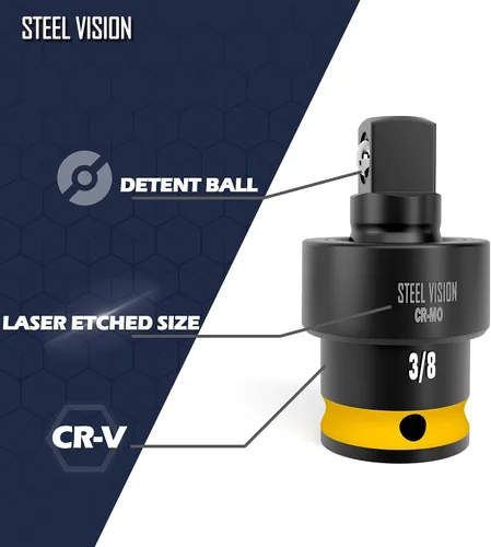 Miniatura 4 de Steel Vision Juego de 7 piezas de vasos de filtro de aceite de perfil bajo, kit de herramientas de extracción de tapa de filtro de aceite de 3/8