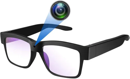 1080p HD Cámara de grabación de vídeo inteligente - Gafas de deporte al aire libre con cámara, gafas inteligentes portátiles (incluye tarjeta de