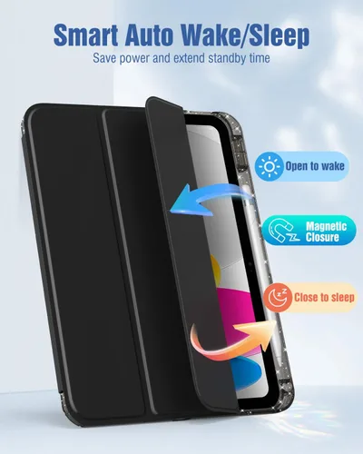 Miniatura 7 de MoKo Funda delgada para iPad (A16) de 11ª generación de 11 pulgadas 2025, iPad de 10ª generación 2022 de 10.9 pulgadas, funda inteligente