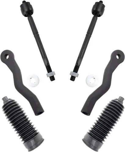 Miniatura 67 de TRQ Kit de dirección interior y exterior para lado del conductor y del pasajero delantero, con cremallera de dirección y fuelle de piñón compatible