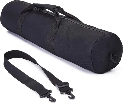 Miniatura 8 de Bolsa de transporte para trípode, 22.5 x 7.5 x 7.5 pulgadas, funda acolchada de trípode resistente con correas para el hombro y asa (S)