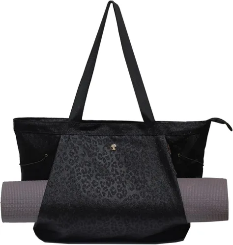 Miniatura 13 de ESVAN Bolsa de yoga para mujer, bolsas de hombro con cordón para oficina, entrenamiento, viajes, transporte, pilates, gimnasio y playa Púrpura