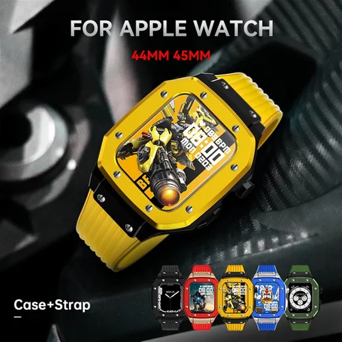 Miniatura 8 de Funda de aleación para Apple Watch Band Series 8, de 1.77 pulgadas, 1.65 pulgadas, 1.65 pulgadas, kit de modificación de marco de metal, accesorios