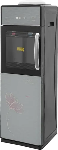 Miniatura 9 de Dispensador de enfriador de agua de carga superior, dispensador de agua gris con capacidad para botella de 5 galones, recipiente de agua caliente