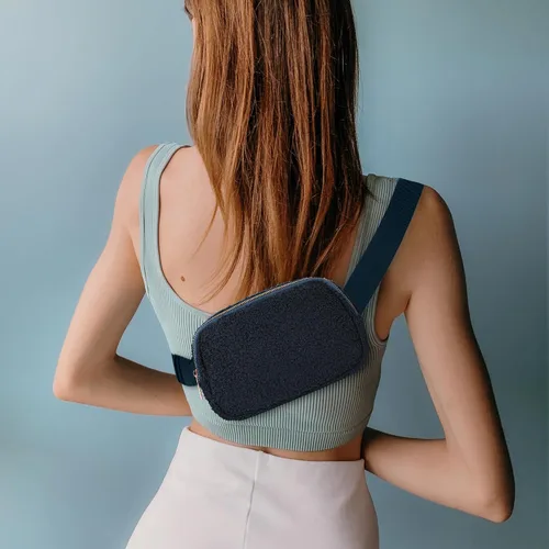 Miniatura 142 de Riñonera cruzada para mujeres y hombres, bolsa para cinturón para senderismo con correa ajustable, riñonera para correr, entrenamiento, deportes