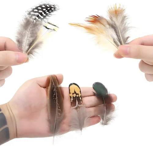 Miniatura 4 de 180 plumas naturales de 9 estilos surtidos de plumas para joyas y manualidades de atrapasueños 9 estilos/180 piezas