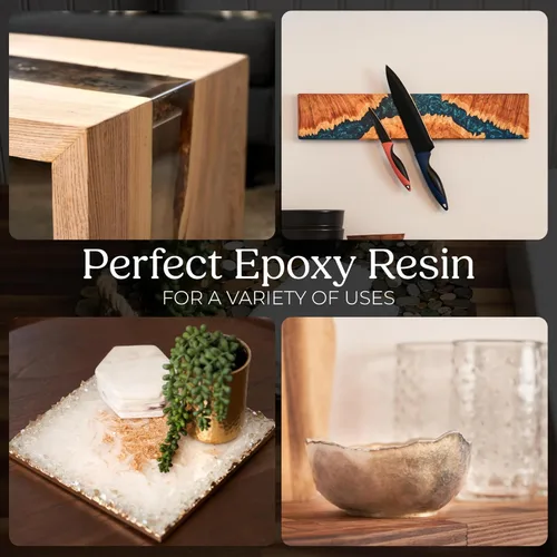 Miniatura 4 de Promise Epoxy Kit de Resina de Arte UV de 2 Galones - Kit de Resina Epoxi de Revestimiento Transparente como Cristal para Superficie de Mesa