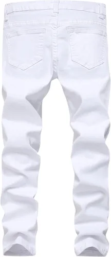 Miniatura 2 de Jeans ajustados para niño, elásticos, de aspecto desgastado y desgarrado