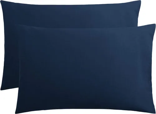 FLXXIE Juego de 2 fundas de almohada de microfibra tamaño Queen, fundas de almohada suaves con cierre de sobre, fundas de almohada resistentes a las