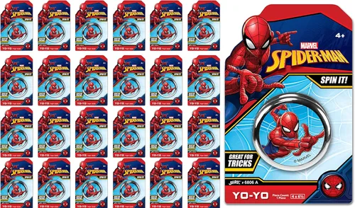 Miniatura 11 de JA-RU Marvel Avengers Toys YoYo Toy (2 unidades Spiderman) Juguete para ansiedad de superhéroes Spiderman y Hulk para niños, Yoyo para Spiderman Yoyo