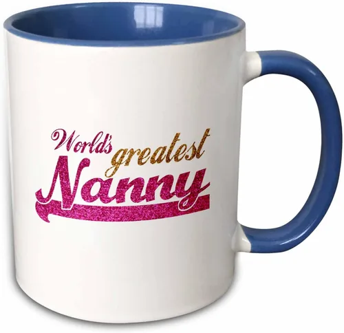 Miniatura 12 de 3dRose Worlds Greatest Nanny - Taza de 11 onzas, color negro
