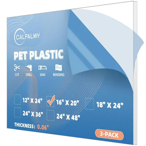 Miniatura 11 de Paquete de 10 paneles de plástico PET de 5 x 7 pulgadas / plexiglás de 0.04 pulgadas, alternativa de vidrio irrompible, ligera y asequible. Uso