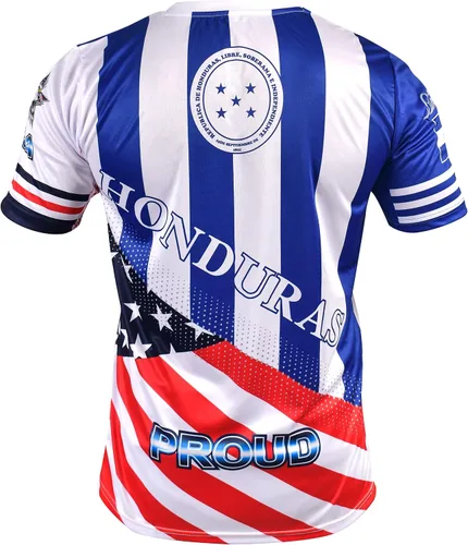 Miniatura 2 de Fury Camiseta de fútbol Honduras y USA Flag Mix - Camiseta de fútbol Honduras - Camiseta de Futbol Honduras Jersey HombreMujerUnisex