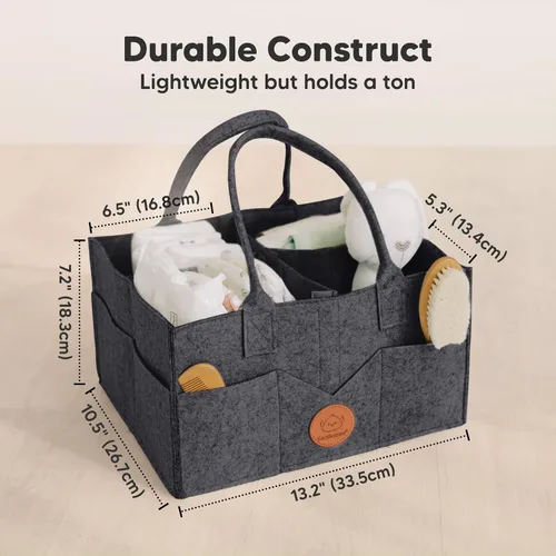 Miniatura 7 de KeaBabies Cambiador de pañales portátil y organizador de pañales para bebé, tapete cambiador plegable impermeable para bebé, tapete de cambio