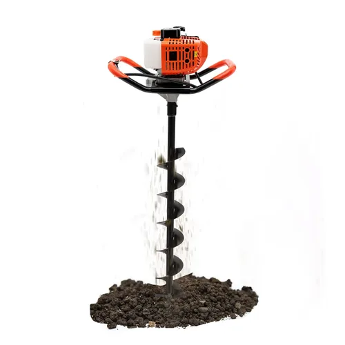 Excavadora de agujeros de poste de barrena de 52 cc-2 tiempos a gas para excavadora de tierra para jardín con brocas (4, 6 y 8 pulgadas) y varillas