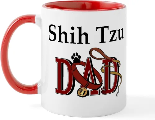Miniatura 31 de CafePress Cute Shih Tzu Dog Mugs - Taza de café de cerámica de 11 oz (11.0 fl oz)