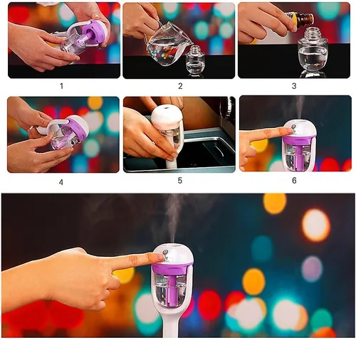 Miniatura 8 de Humidificador de purificador de aire de coche y aromaterapia Mini cargador de coche Puerto portátil humidificador de niebla fría con aroma difusor