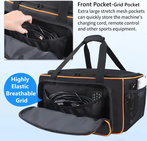 Miniatura 3 de Rsobl Bolsa de almacenamiento compatible con el ejercitador de pedales GUGTTR, máquina elíptica para debajo del escritorio, organizador ajustable