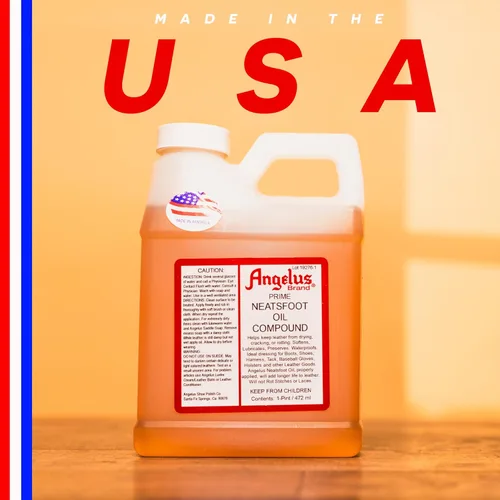 Miniatura 2 de Angelus Brand Prime - Aceite de cuero para botas, zapatos, guantes de béisbol, tachuelas y más, impermeable, suaviza, condiciones, conserva, marrón