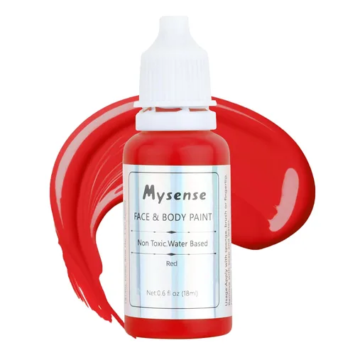 Miniatura 14 de Mysense Pintura facial corporal púrpura pastel, pintura facial lavable a base de agua, pintura corporal crema no tóxica para adultos y niños