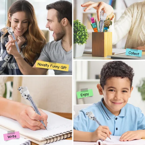 Miniatura 4 de Bolígrafo novedoso para perros, lindo, divertido y único, para niños y adultos, colorido instrumento de escritura de perro para la escuela