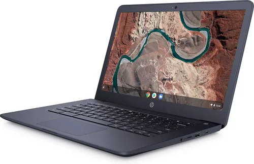 Miniatura 3 de HP Laptop Chromebook de 14 pulgadas con bisagra de 180 grados, pantalla táctil, procesador AMD Dual-Core A4-9120, 4 GB SDRAM, 32 GB de Azul Tinta*