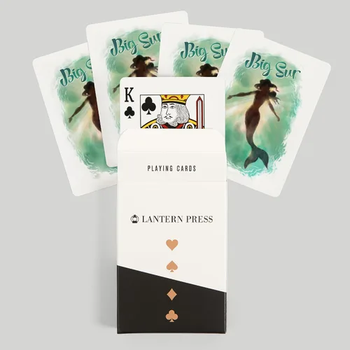 Miniatura 6 de Lantern Press Big Sur, California, Mermaid Underwater, 52 Playing Cards for Adults, Poker Size Card Deck