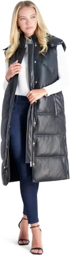 Miniatura 3 de Avec Les Filles Chaleco acolchado maxi de piel sintética para mujer