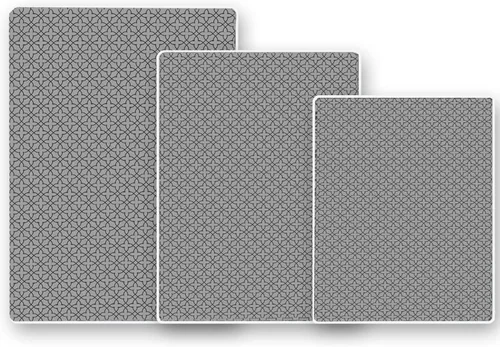 Miniatura 11 de Alfombrilla de tocador de baño de 24 x 18 pulgadas, microfibra sin deslizamiento, diseño gris 1S