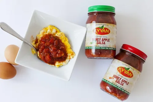 Miniatura 4 de KYVAN Salsa de manzana con miel caliente y suave - Paquete de 2