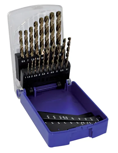 Miniatura 5 de TIVOLY - Juego de brocas metálicas de alto rendimiento - Perforación especial para acero inoxidable y aceros resistentes - 10 taladros de cobalto