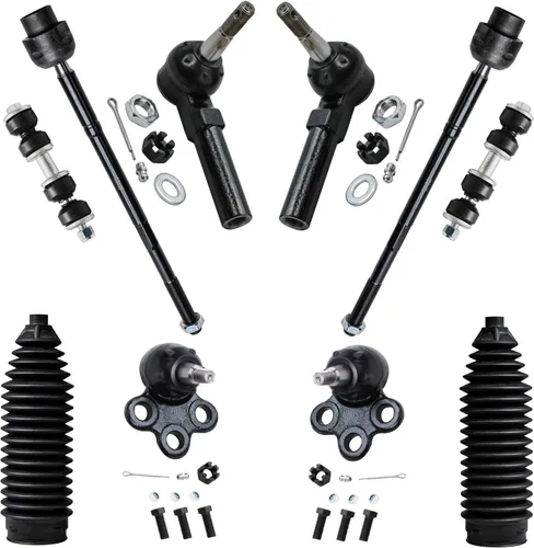 Miniatura 18 de Detroit Axle – Kit de suspensión delantera para Hyundai 2013-2018 Santa Fe 2 enlaces de barra de estabilizador 4 varillas de amarre interiores