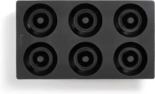 Miniatura 3 de Lékué - Molde de silicona platino para donas 6 agujeros antiadherentes para hornear, no necesita grasa, moldes para hornear Resistente al calor