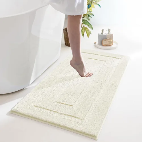 Miniatura 134 de GRANNY SAYS Alfombras de baño antideslizantes, lavables, extra suaves y absorbentes de agua para baño, alfombra de baño peluda de felpa, alfombra