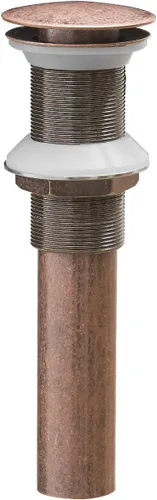 Miniatura 12 de BWE Tapón de drenaje negro para fregadero con desbordamiento, se adapta al orificio estándar del fregadero de baño de 1-1/2 a 1-3/4 pulgadas, negro