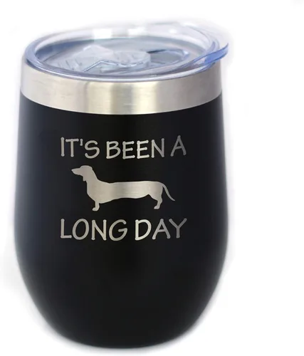 Miniatura 9 de Custom Been a Long Day - Vaso de vino personalizado con tapa deslizante - Taza aislada de acero inoxidable sin tallo, bonita taza divertida
