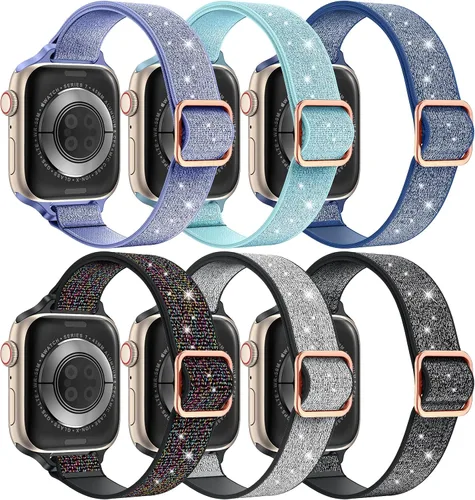 Miniatura 8 de LETOID Correas elásticas diseñadas para Apple Watch Band de 1.496 pulgadas, 1.575 pulgadas, 1.614 pulgadas, 1.654 pulgadas, 1.732 pulgadas, 1.772