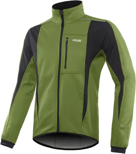 Miniatura 43 de Chaqueta térmica para ciclismo (tejido Softshell, resistente al viento, impermeable, 15K) de ARSUXEO