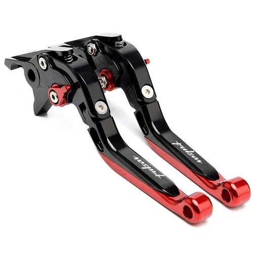 Miniatura 13 de NIKKHO Palanca de embrague de freno para BA & JAJ PULSAR200/NS200 PULSAR135 Pulsar 200 NS200 RS200 A motocicleta CNC aluminio plegable ajuste
