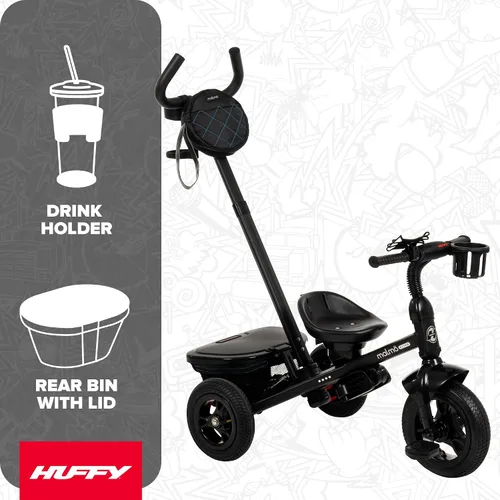 Miniatura 6 de Huffy Malmo Ultra - Triciclo convertible 4 en 1 para niños pequeños con mango de empuje para padres, toldo extraíble y soporte para tazas, triciclo