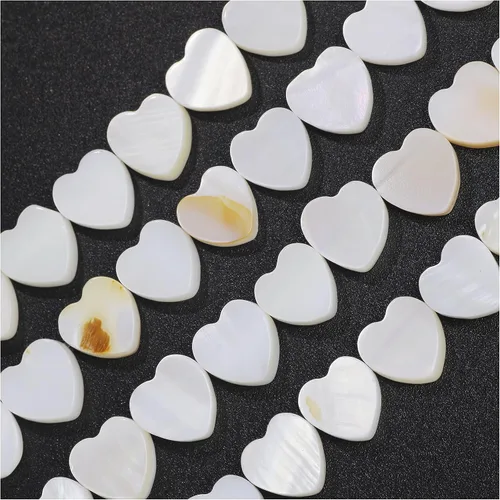 Miniatura 19 de Firstmeet 160 cuentas de madreperla natural de 0.236 pulgadas (0.236 in), cuentas redondas para hacer joyas, collares, pulseras y aretes