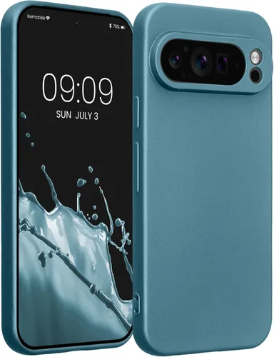 Miniatura 242 de kwmobile Funda compatible con Google Pixel 9 Pro - Funda protectora delgada de TPU para teléfono - Acabado mate suave - Negro mate
