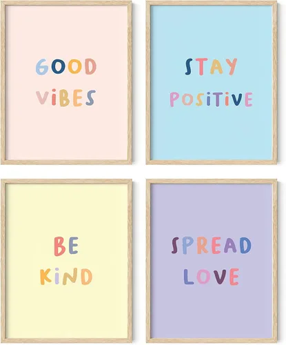 Miniatura 13 de HAUS AND HUES Citas inspiradoras para niños (sin marco, positividad, 8L x 10W)