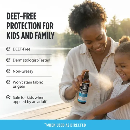 Miniatura 5 de Grandpa Gus's Natural Mosquito Repellent Spray - DEET-Free Plant-Based Insect Repellent for Kids and Family, Up to 6 Hours, Travel-Friendly Bug