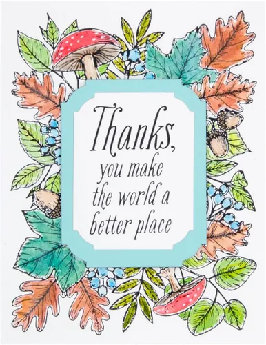 Miniatura 6 de Spellbinders BP-083 Autumn Thanks Frame Press Plate de The BetterPress Autumn Collection