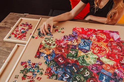 Miniatura 4 de Toynk Dice, Dice, Baby! Rompecabezas de 1000 piezas para adultos y niños, juego de mesa interactivo para el cerebro, juguetes educativos