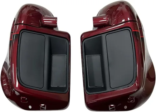 Kit de carenados ventilados inferiores para Harley Davidson Touring Road Street Electra Glide 2014-2024 (bloque de color con líneas del 120