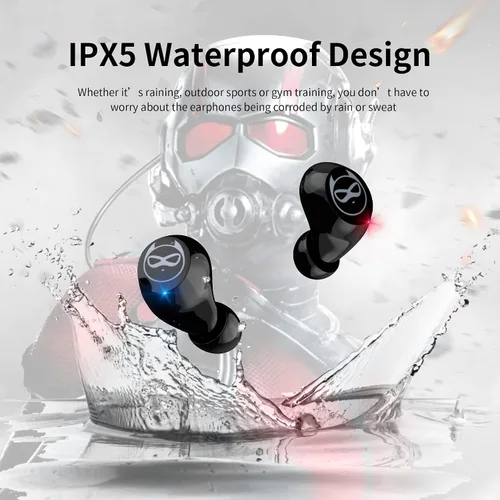 Miniatura 6 de Auriculares inalámbricos para orejas pequeñas, auriculares con control táctil, sonido estéreo, auriculares inalámbricos intraurales, auriculares